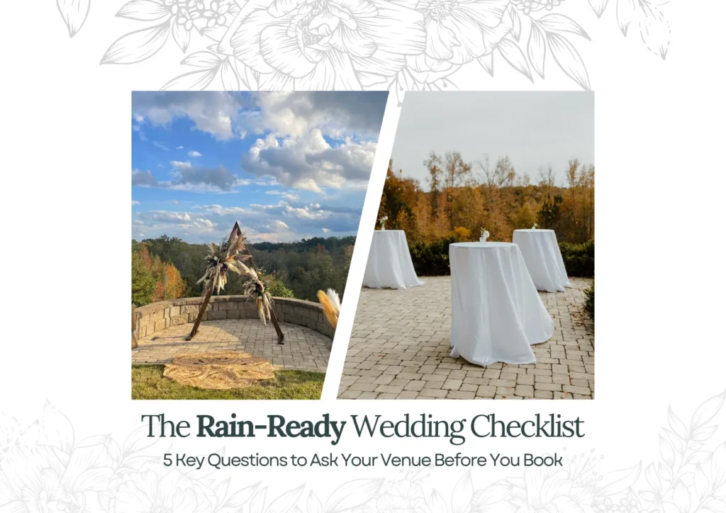 Rain Ready Wedding Checklist USA